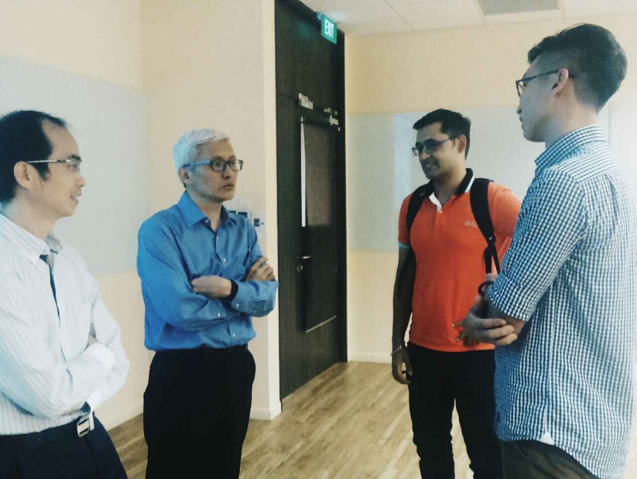 Mr Herman Tan (second from left), a Visiting Research Fellow at the Institute of Operations Research and Analytics at NUS